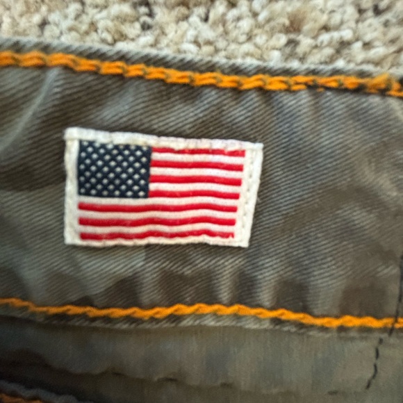 True Religion Ricky camouflage jeans. Very Good Condition! Grey/Green. 34” x 34” - Picture 6 of 14